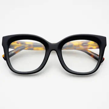 Naples Blue Light Readers Reading Glasses Eyeglasses, +2, Black