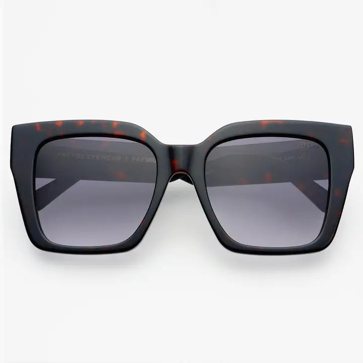 Bon Chic Acetate Oversized Square Sunglasses Tortoise