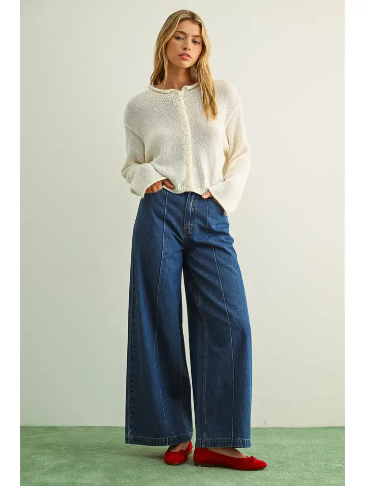Light Weight Button Front Cardigan