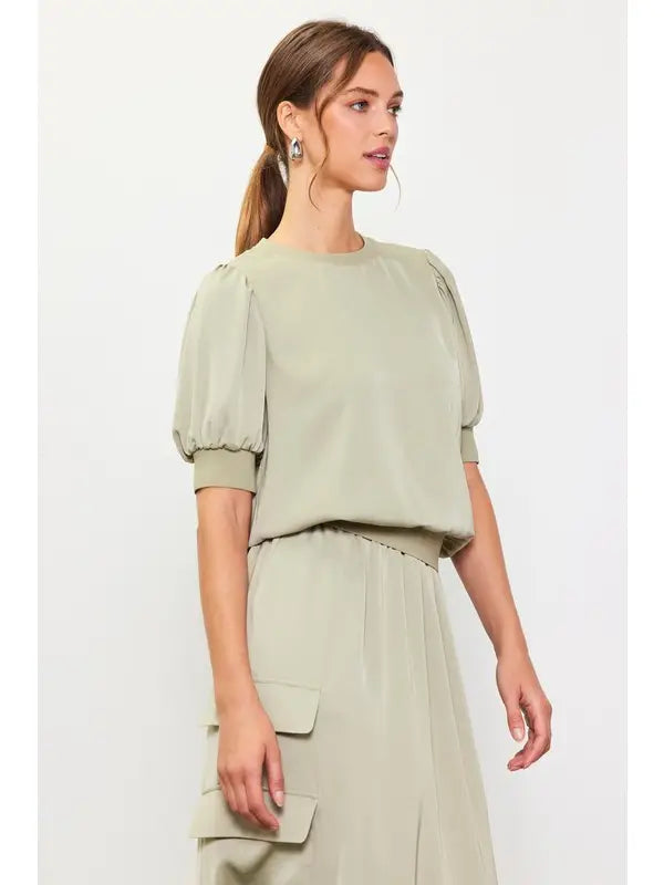 Bubble Short Sleeve Top