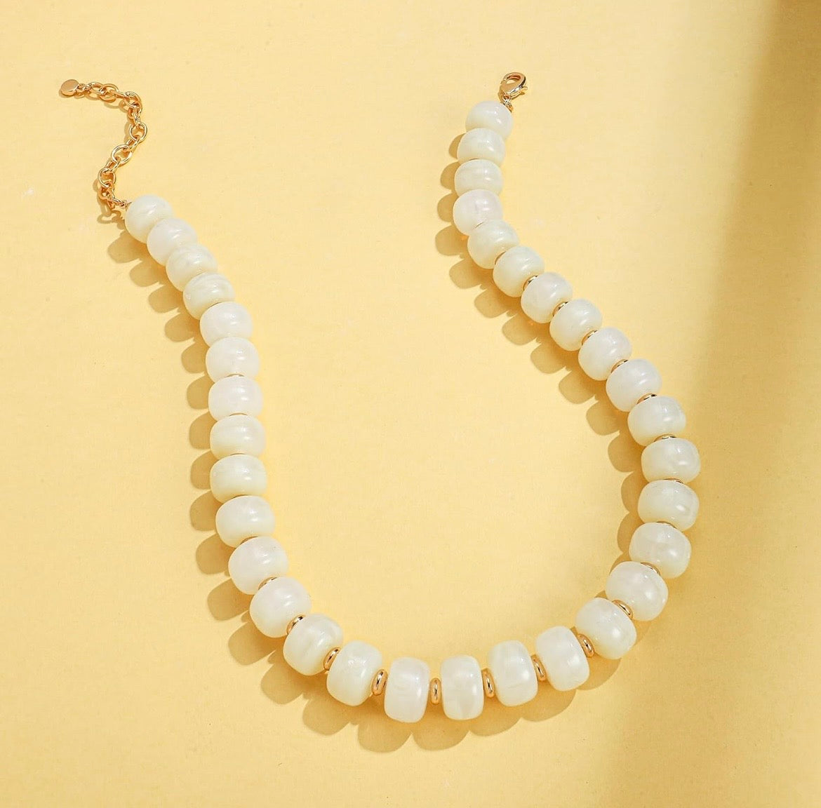 Chunky Resin Beaded Necklace