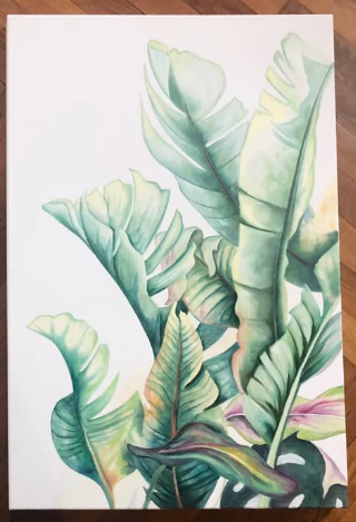 Banana Palms Print by Maia Negre