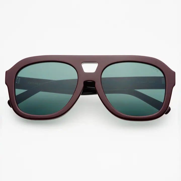 Voyager Acetate Oversized Aviator Sunglasses