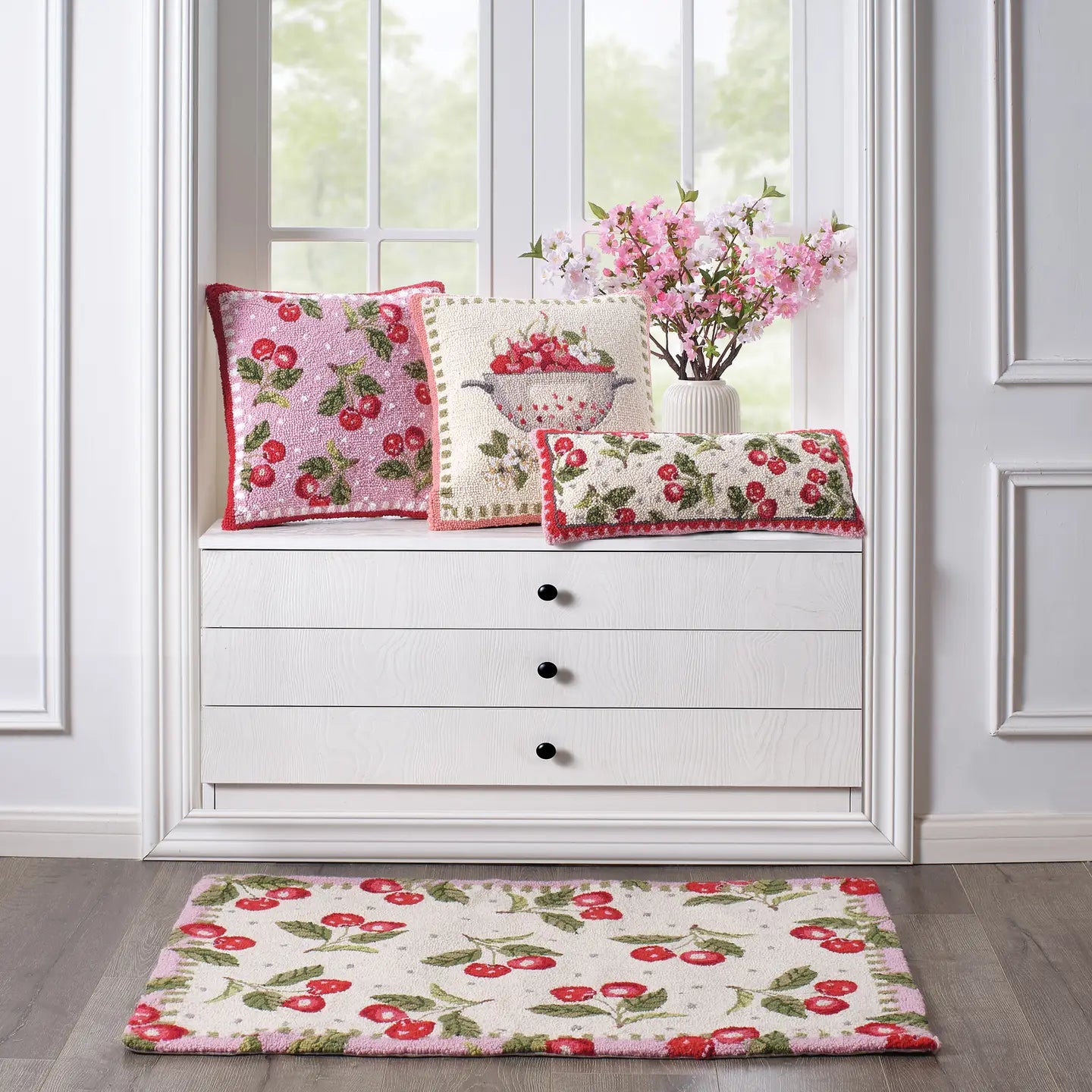 Sweet Cherry Hook Pillow