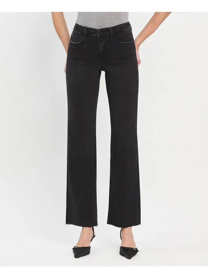 High Rise Slim Wide Jeans