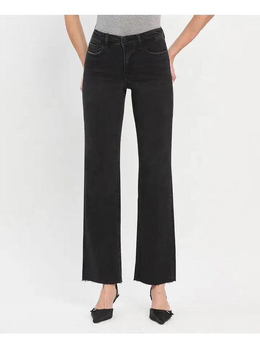 High Rise Slim Wide Jeans