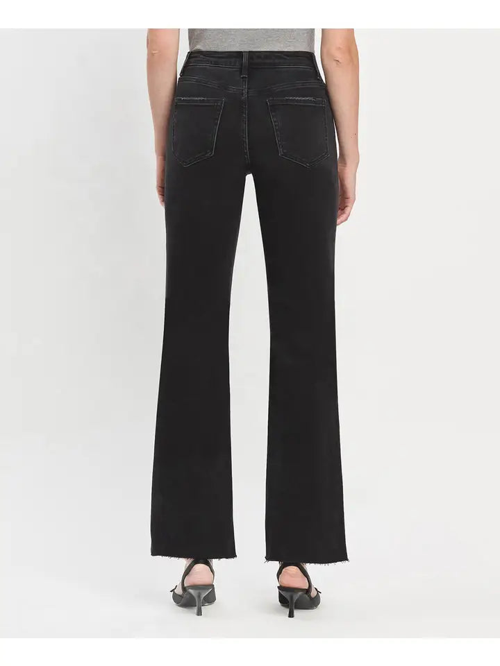 High Rise Slim Wide Jeans