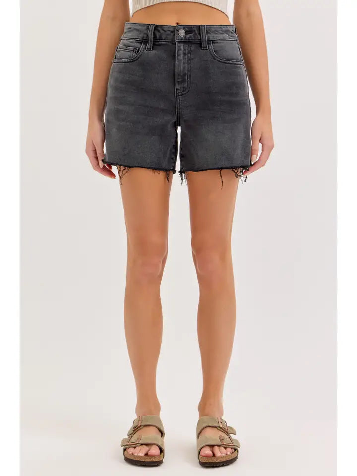 Mid Rise Midi Short with Side Slit