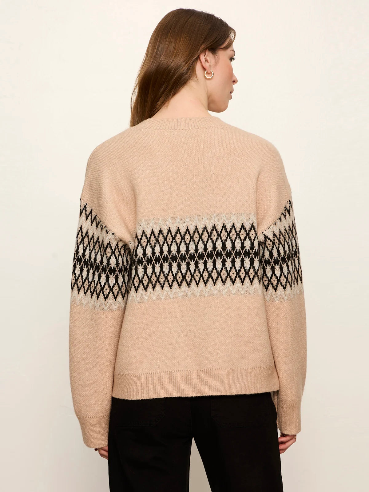 Argyle Crew Pullover