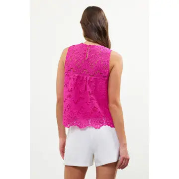 Lace Top with Scalloped Ham