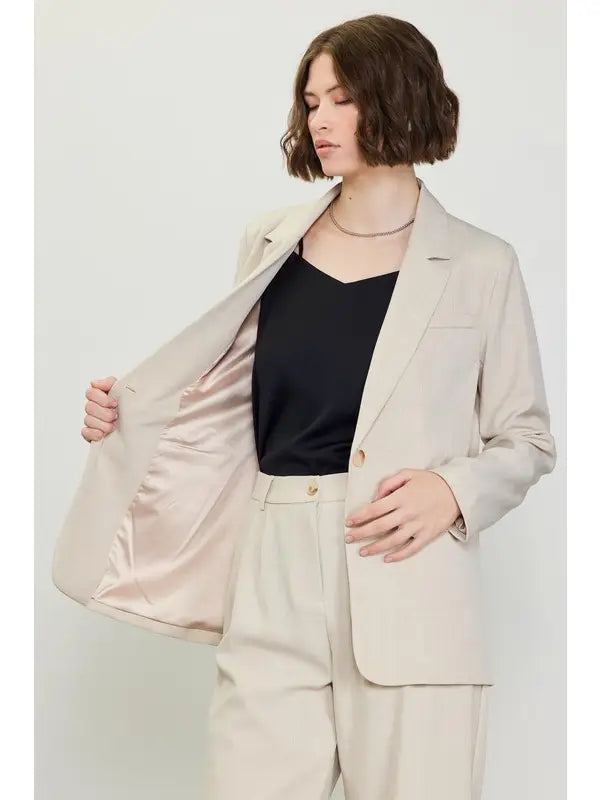 Single Button Blazer