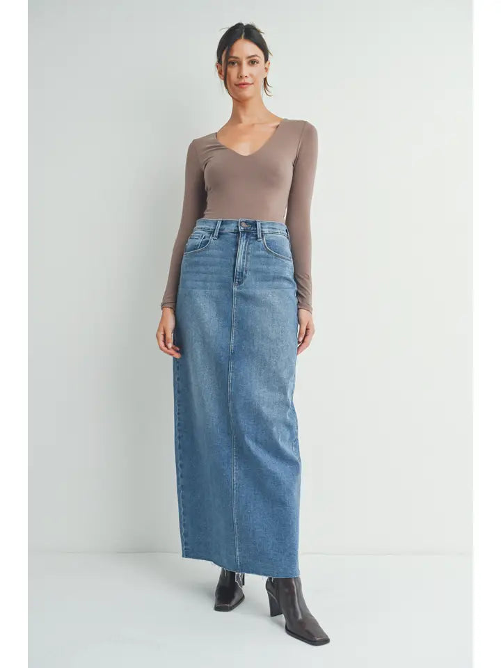 Maxi Denim Skirt