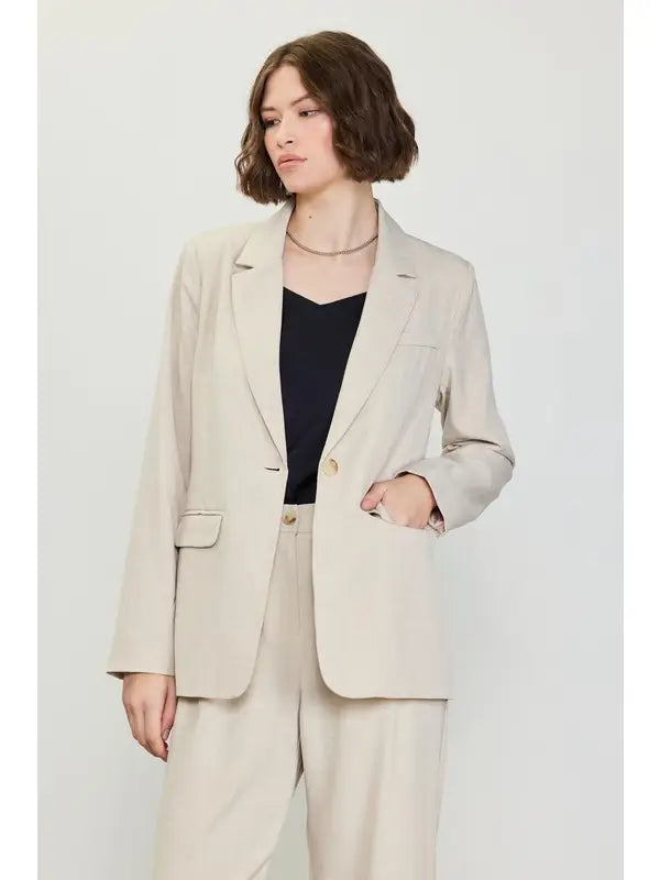 Single Button Blazer