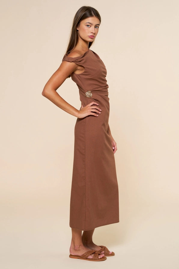 Asymmetrical Midi Dress