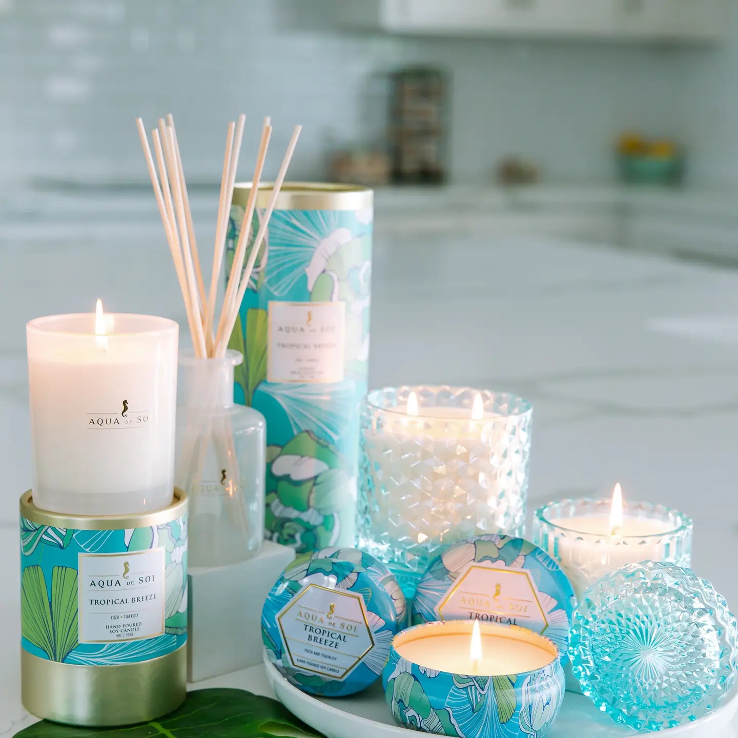 Tropical Breeze 7oz Luxe Reed Diffuser