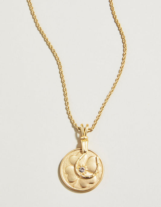 Feeling Lucky Necklace 36" Gold
