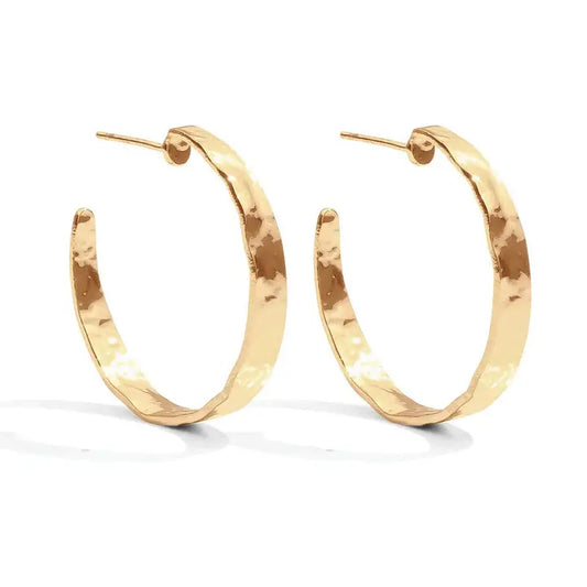 Perfectly Gilded Hoops