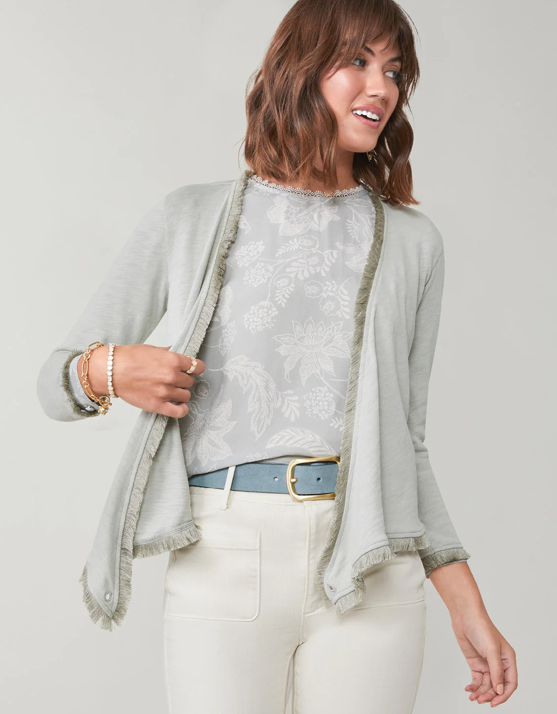 Clara Convertible Cardigan Storm Gray