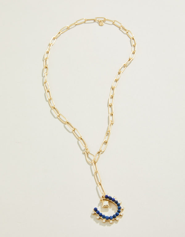 Feeling Lucky Necklace Blue