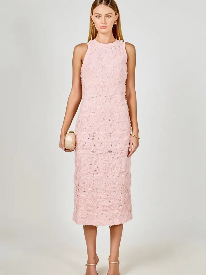 Floral Applique Maxi Dress