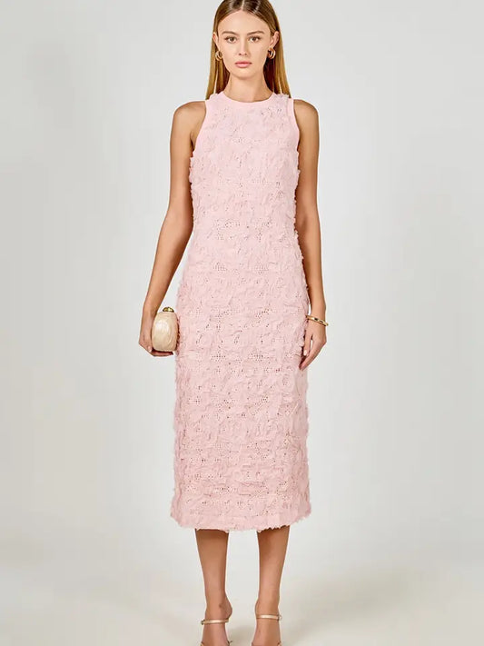 Floral Applique Maxi Dress