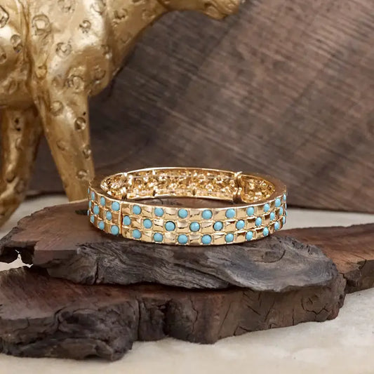 Luxe Check – Checker Crystal Stretch Bangle