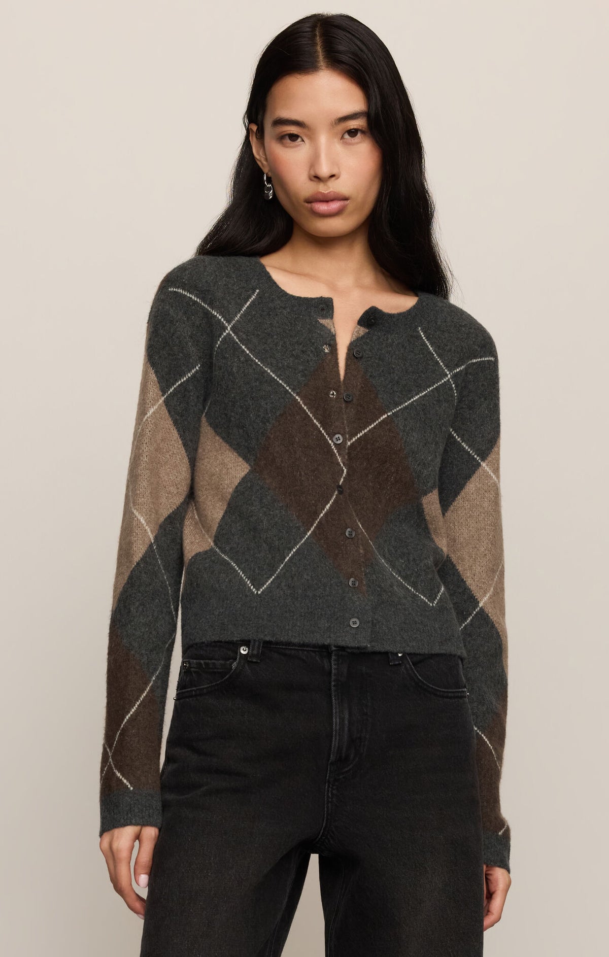 MEDINA ARGYLE CARDIGAN
