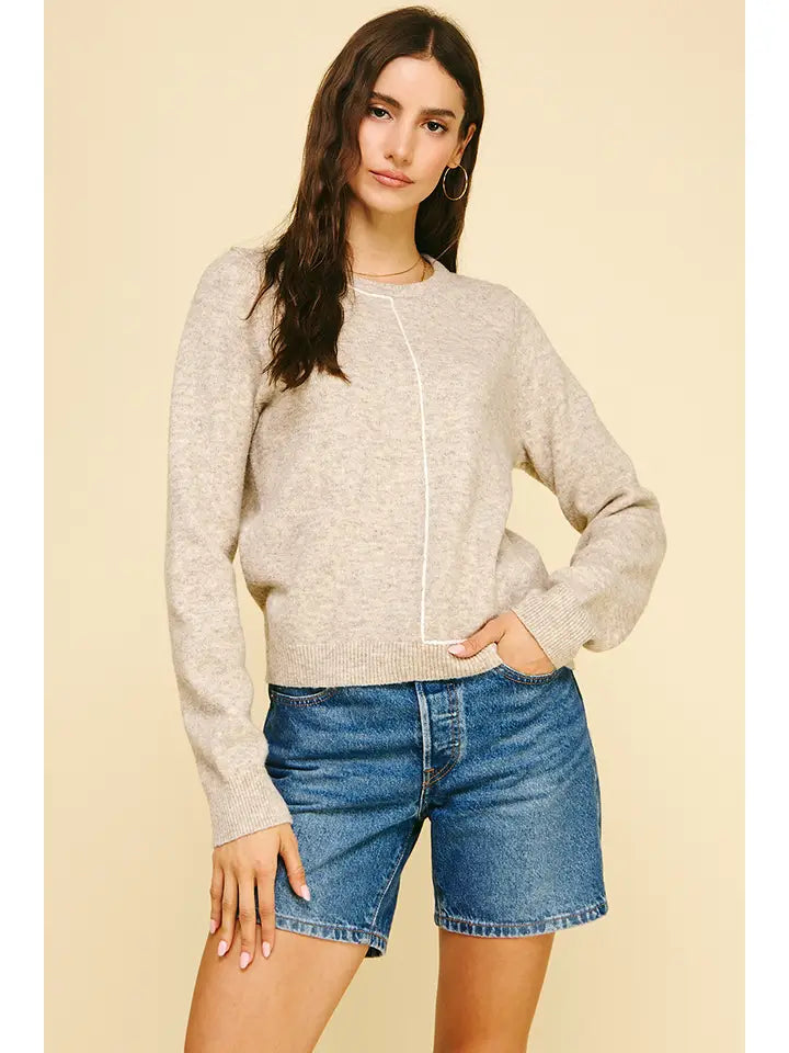 Stitch Detailed Knit Sweater