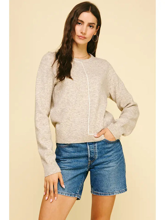 Stitch Detailed Knit Sweater