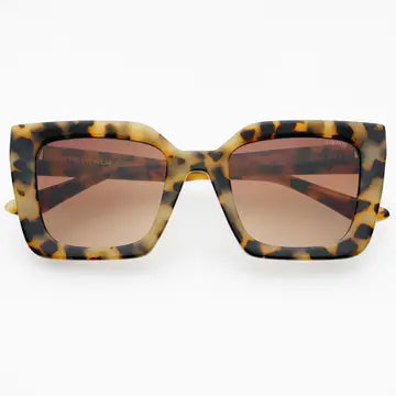 Coco Acetate Women's Square Sunglasses - Milky Tortoise