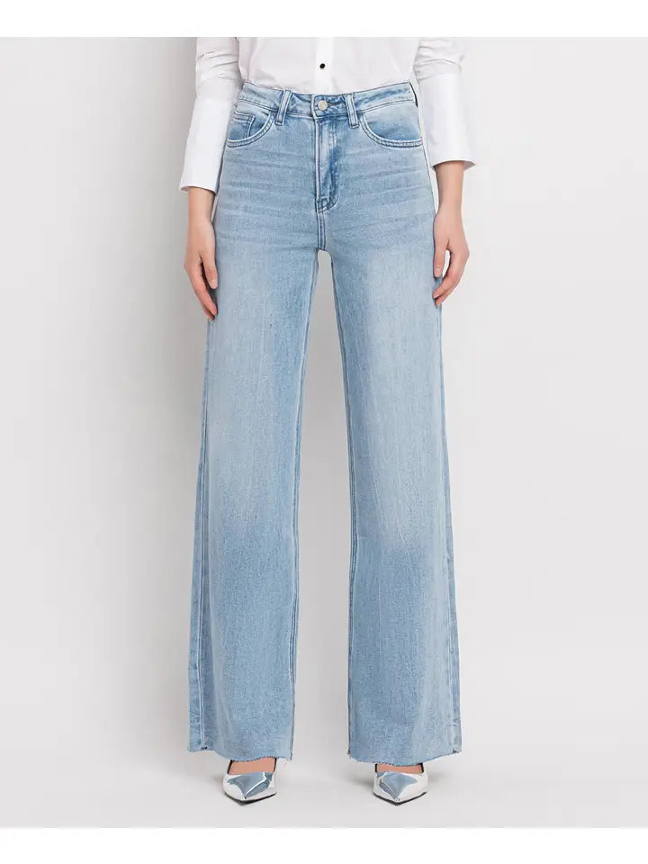 SUPER HIGH RISE WIDE LEG JEANS