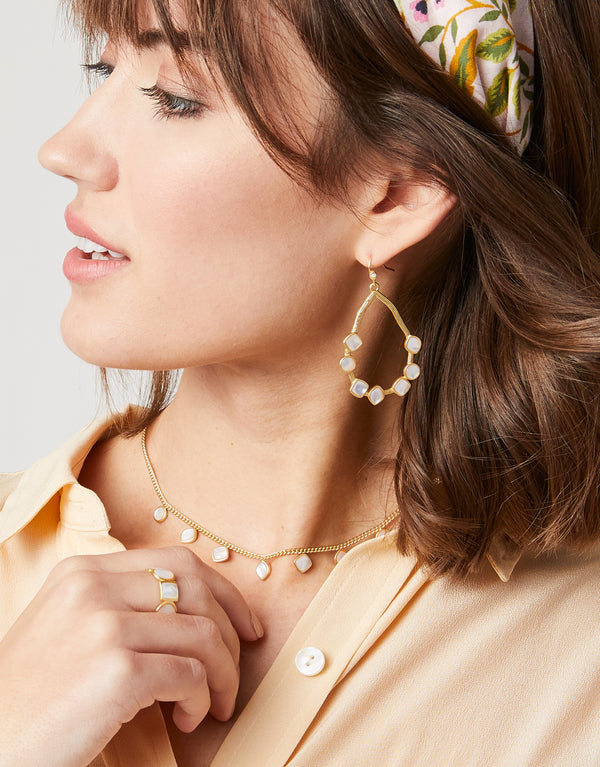 Maera Earrings Mother-of-Pearl