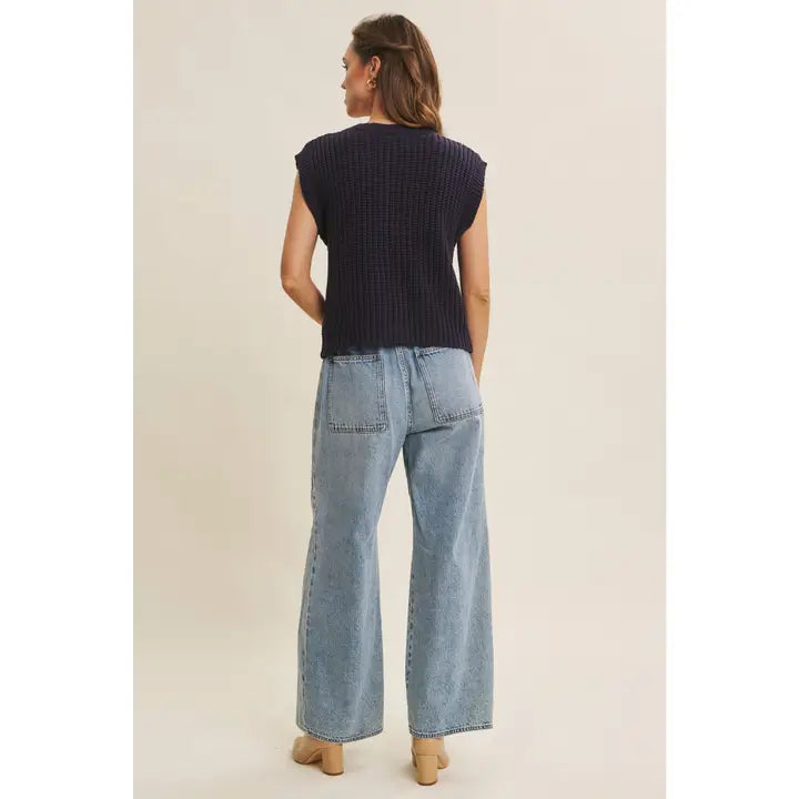 Timeless Charm Antique Button-Down Sweater Vest