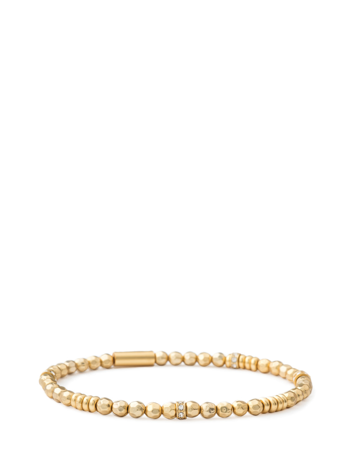 Stretch Bracelet Faceted Gold