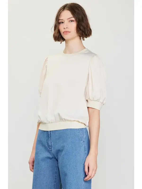 Bubble Short Sleeve Top