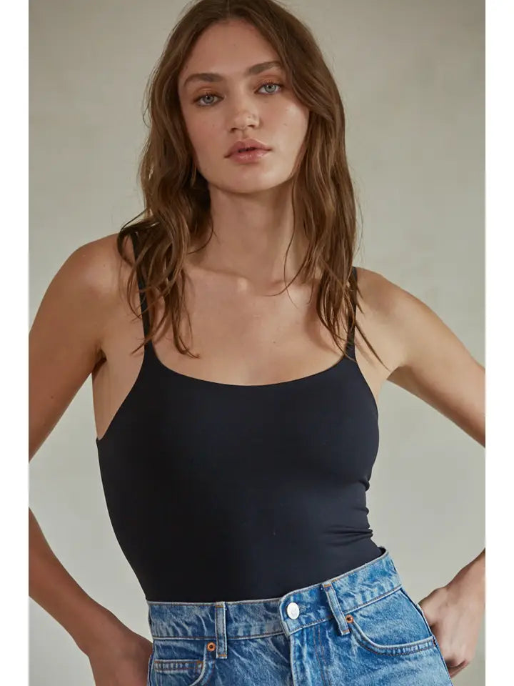 Double Layered Nylon Spandex Seamless Bodysuit