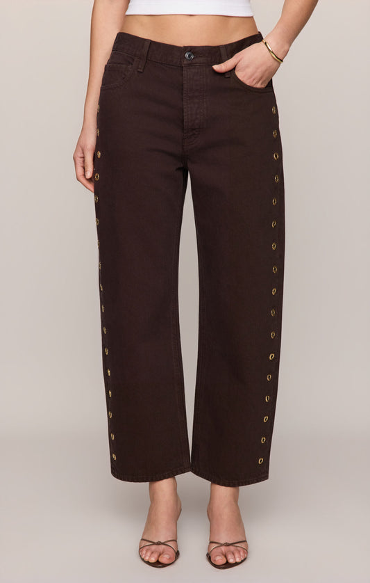 THE OFF DUTY BOWED ANKLE JEAN