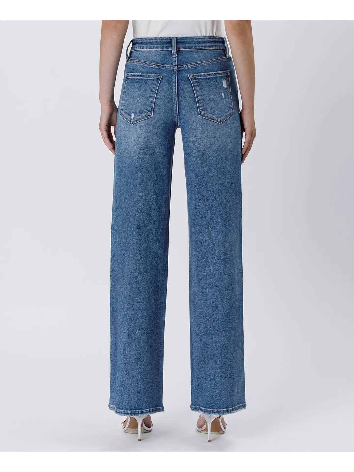 High Rise Tummy Control Medium Wash Jean