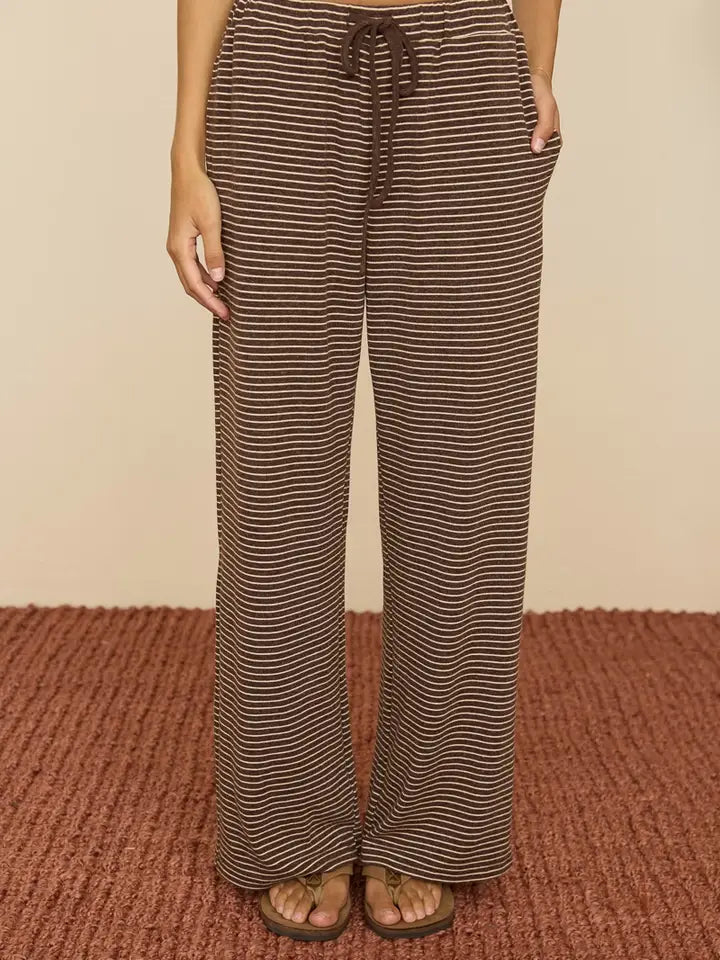 Soft Knit Stripe Lounge Pants