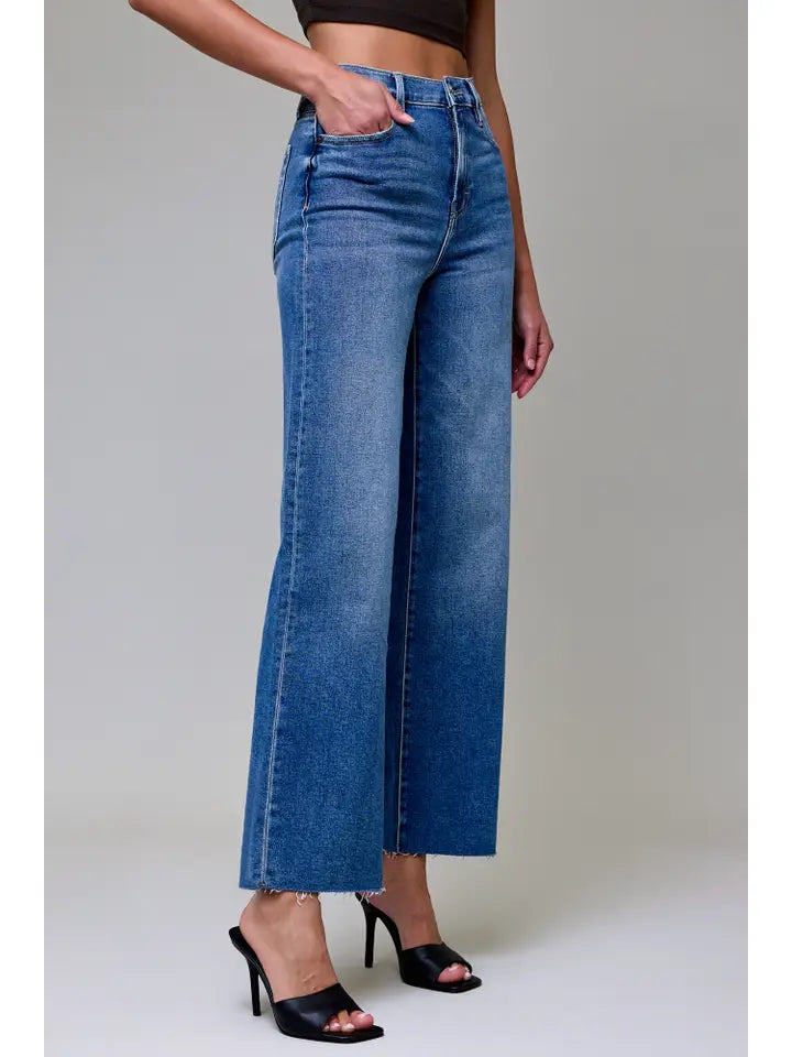 Medium Dark Clean Stretch Dad Jean