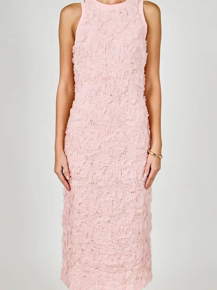 Floral Applique Maxi Dress
