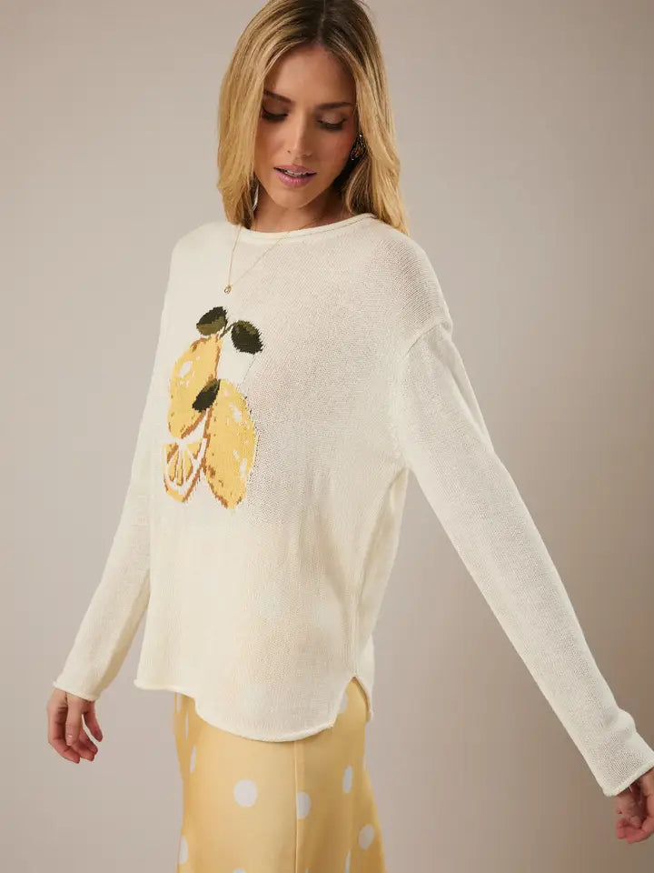 Lemon Graphic Sweater