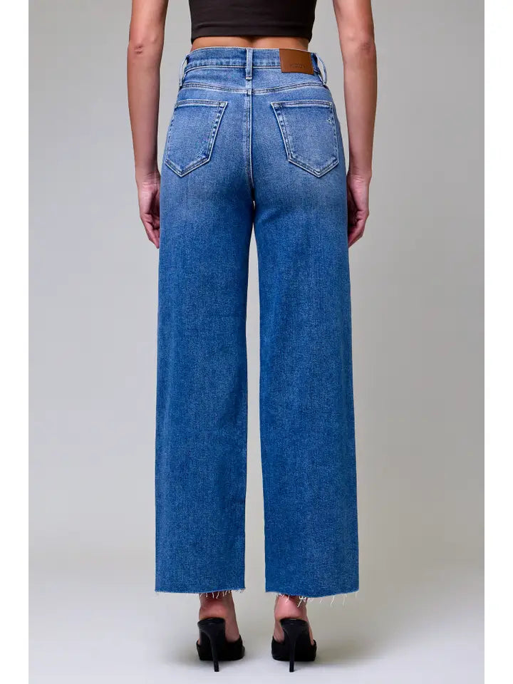 Medium Dark Clean Stretch Dad Jean