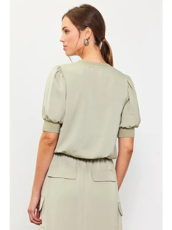 Bubble Short Sleeve Top