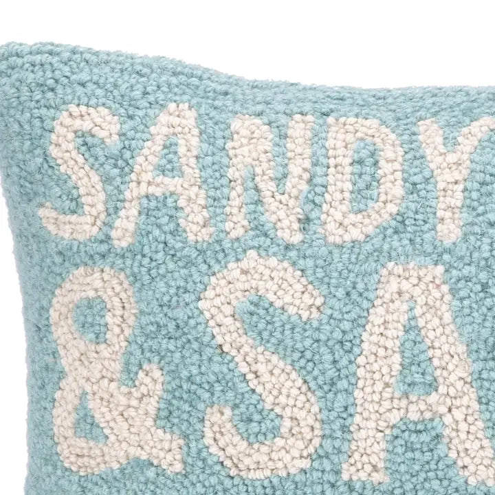 Sandy Toes and Salty Kisses Hook Pillow