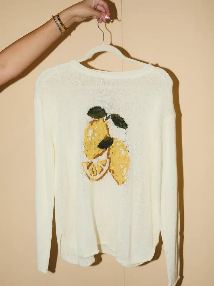 Lemon Graphic Sweater