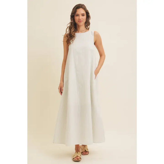 Lillianna Stripe Sleeveless Maxi Dress