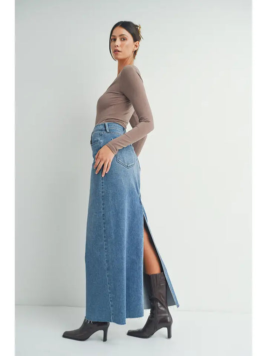 Maxi Denim Skirt