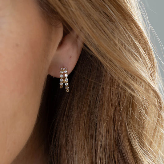 Cate Sparkle Hoops