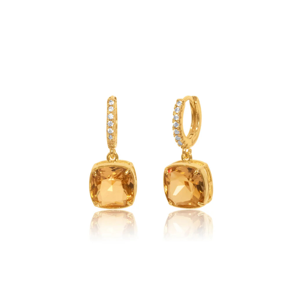 Cushion Cut Earrings with CZ